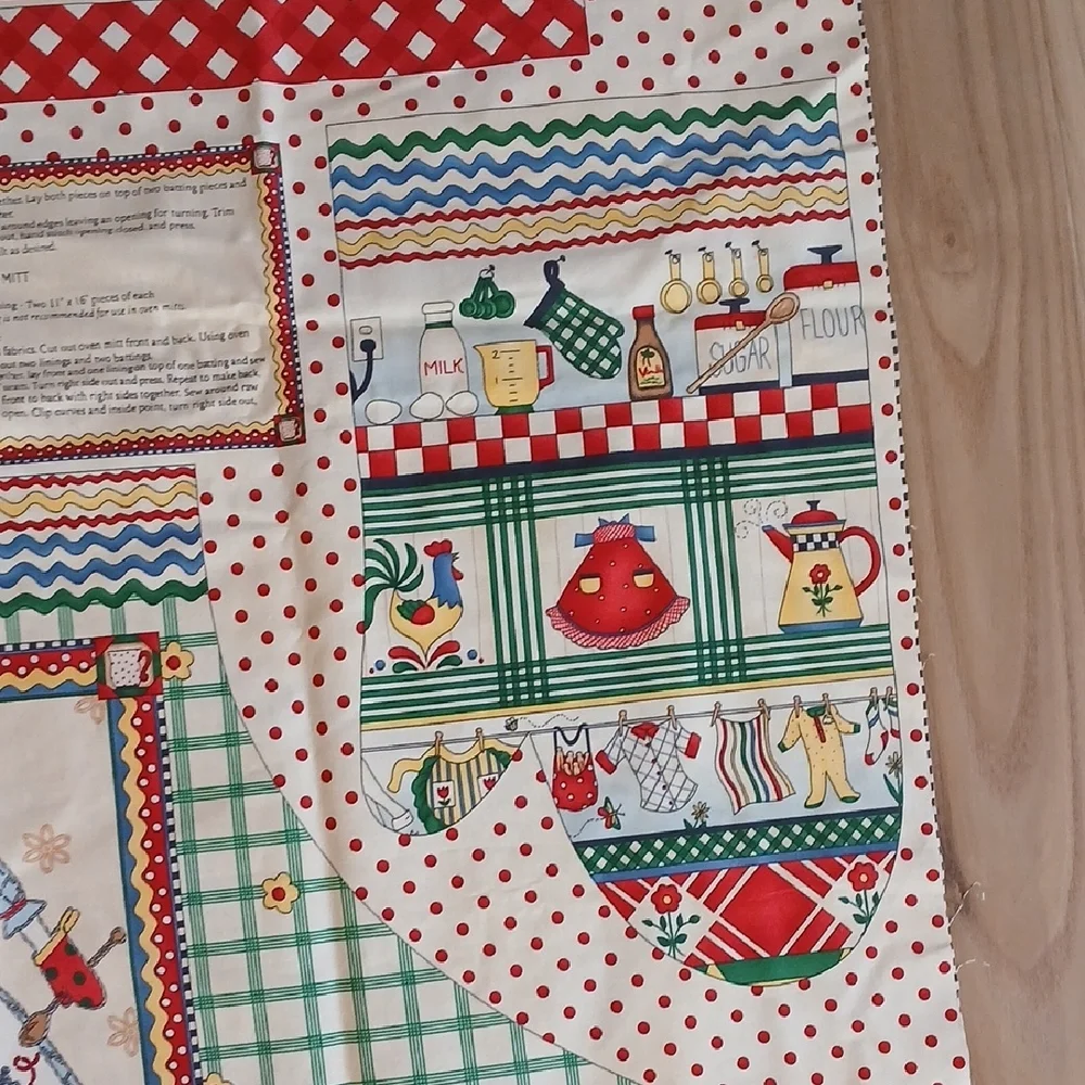 Debbie Mumm Fabric Apron/Oven Mitt/Pot Holder DIY 28